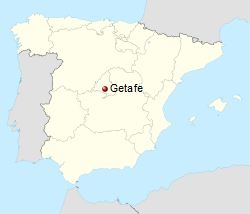موقعیت شهر ختافه در کشور اسپانیا