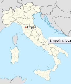 موقعیت مکانی شهر امپولی در کشور ایتالیا