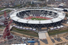 نمای هوایی از استادیوم لندن- وستهام 2012