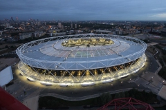 نمای هوایی از سقف زیبای استادیوم لندن-  2015وستهام