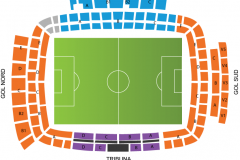 نقشه سکوها و صندلی های استادیوم مونتیلیوی خیرونا
