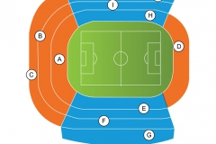 نقشه طبقات مختلف سکوهای استادیوم استدیو بنیتو ویلا مارین- رئال بتیس