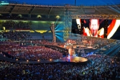 برگزاری کنسرت در ورزشگاه المپیک رم