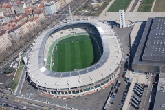 نمای هوایی از استادیوم المپیکو گرانده تورین در سال 2012
