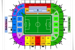 نقشه سکوها و صندلی های  استادیوم بورسیا پارک مونشن گلاد باخ