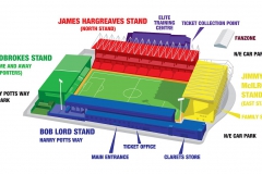 نقشه  استادیوم تورف مور برنلی