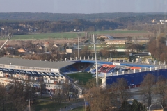 نمای هوایی استادیوم دوسن آرنا ویکتوریا پلژن