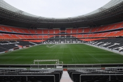 نمای طولی از داخل استادیوم دونباس آرنا دونتسک اوکراین
