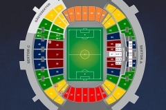 نقشه صندلی های استادیوم رد بول آرنا لایپزیگ
