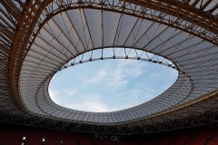 سقف زیبای  استادیوم سن مامس اتلتیکو بیلبائو در سال 2017