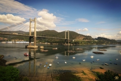 پل کابلی رانده بریج در شهر ویگو اسپانیا