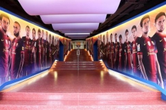 تونل تردد بازیکنان در استادیوم نیو کمپ بارسلونا