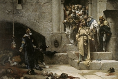 نقاشی از مجازات 12 نفری که به فرمان پادشاه آراگون در قرن 13 گوش ندادند