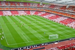 طرح موزاییکی هواداران آرسنال در ورزشگاه امارات لندن