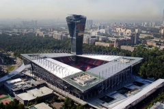 نمایی هوایی از استادیو وی ایی بی آرنا زسکا مسکو