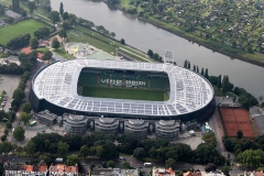 نمای هوایی از استادیوم ویزر استادیون در سال 2012