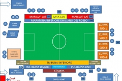 نقشه سکوهای استادیوم کارلو کاستلانی امپولی