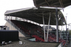 نمای جانبی از سازه سقف استادیوم گالجنوارد - اوترخت