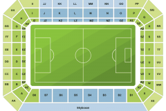 نقشه سکوها و صندلی های استادیوم هیتاچی یا یوروبورگ - خرونینگن