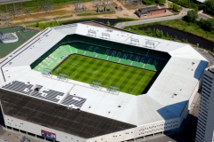 نمای هوایی از استادیوم هیتاچی یا یوروبورگ - خرونینگن