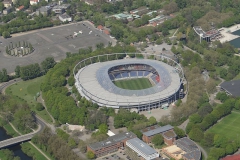 نمای هوایی از استادیوم HDI آرنا هانوفر
