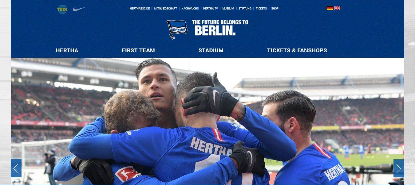 Hertha BSC Officiall web site